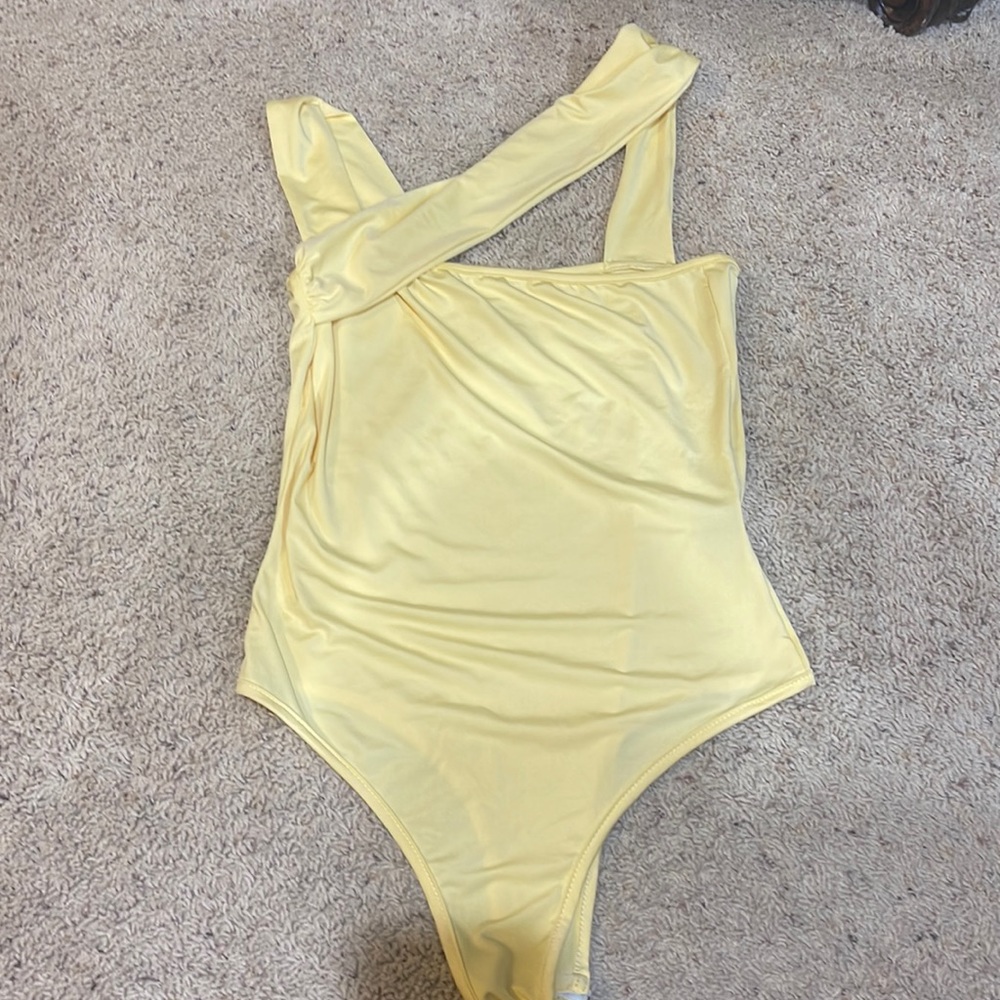Yellow bodysuit
